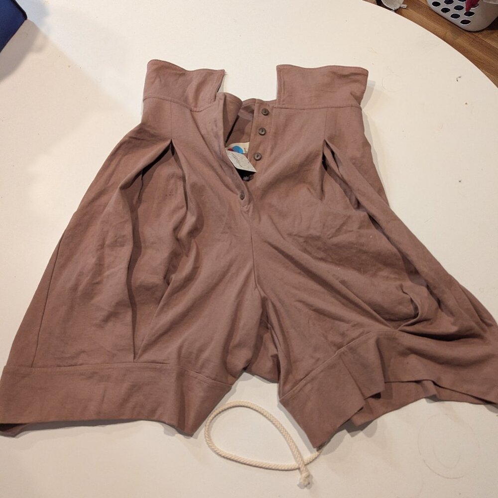 Free People Beach NWT Brown Culotte Shorts Size M